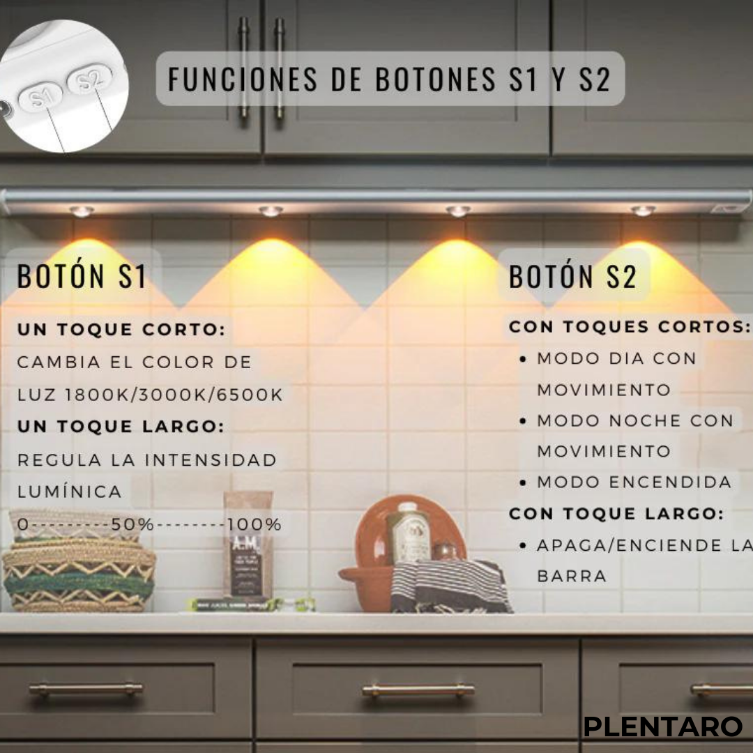 Barra LED con sensor 60 CM