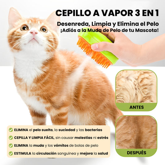 Cepillo a vapor 3 en 1