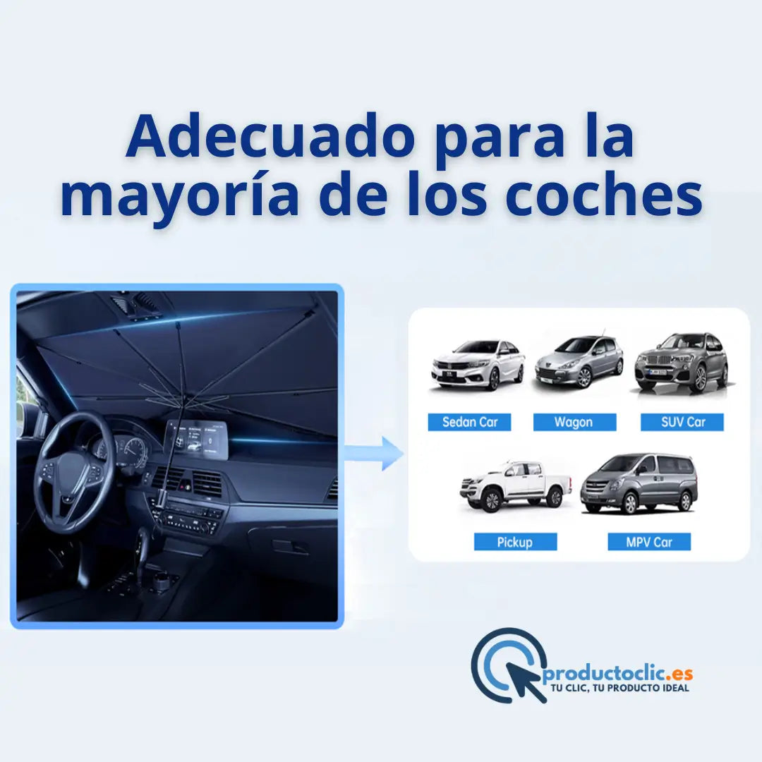 Parasol Plegable para Coche – Protección Solar Eficiente y Fácil de Usar