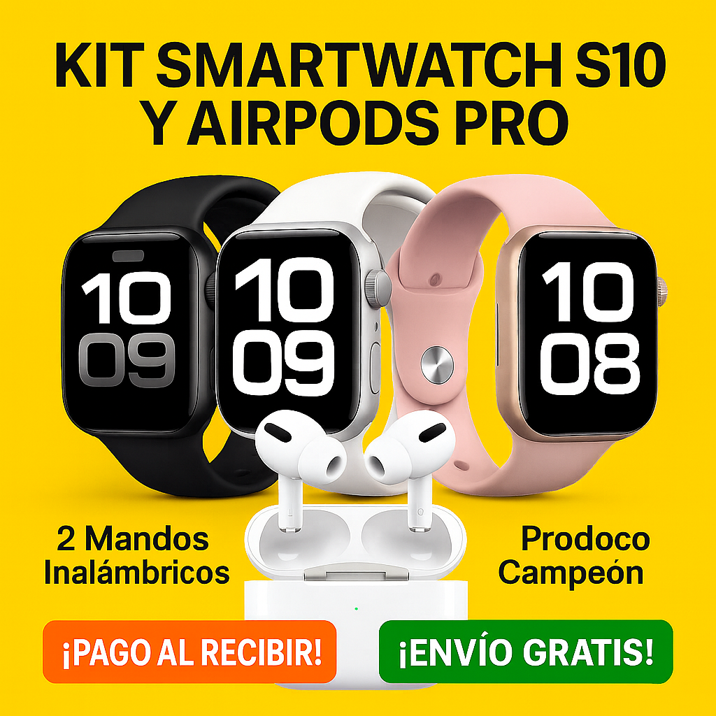 Airwatch Serie 10 Pro Max+Airpods Pro ¡Gratis Solo Hoy!