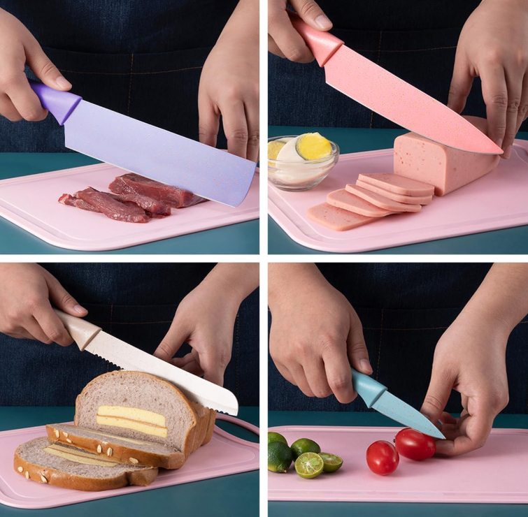 Juego de 6 cuchillos de cocina