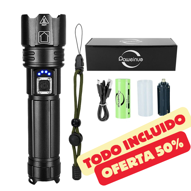 Kit Completo Linterna Táctica Laser - Lumina™
