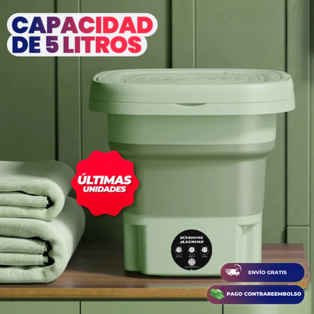 LavaGo™ - Lavadora 8 Litros Plegable Portátil